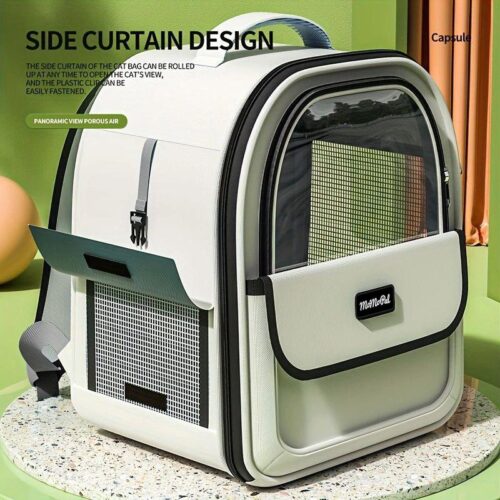 Portable Cat Backpack with Side Opening